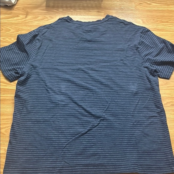 Blue Short Sleeve Tee with Stripes - Picture 4 of 9